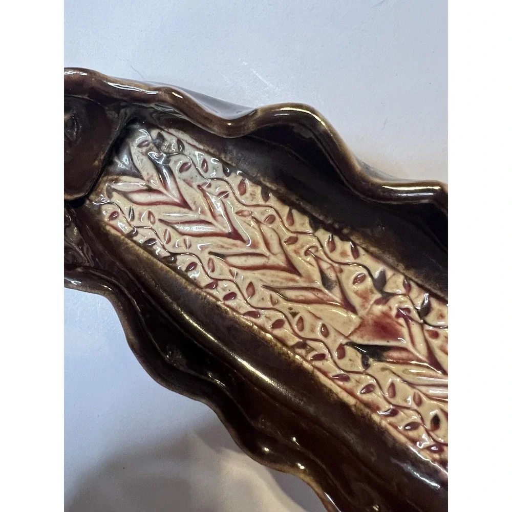 Vintage Handmade 12 Inch Ceramic Dish
